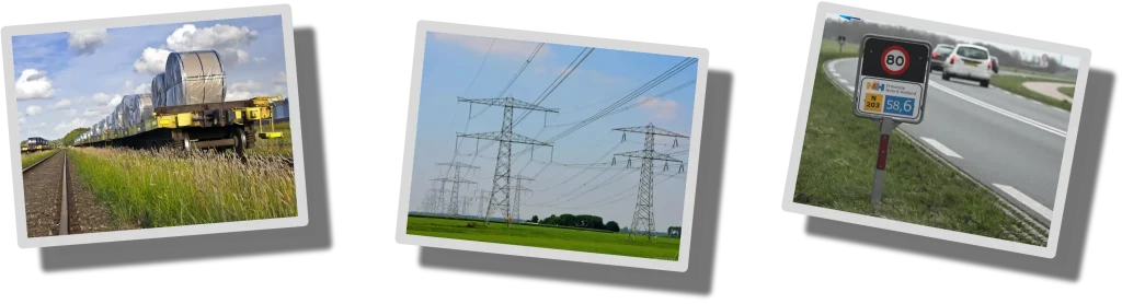 Wilt u ons ondersteunen tegen de bedreiging van goederentreinen, hoogspanningsmasten en wegverbreding.